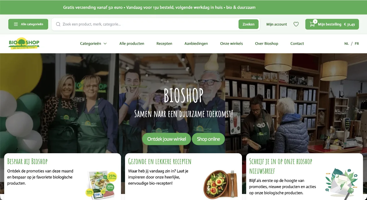 Webshop voor consumenten — Bioshop