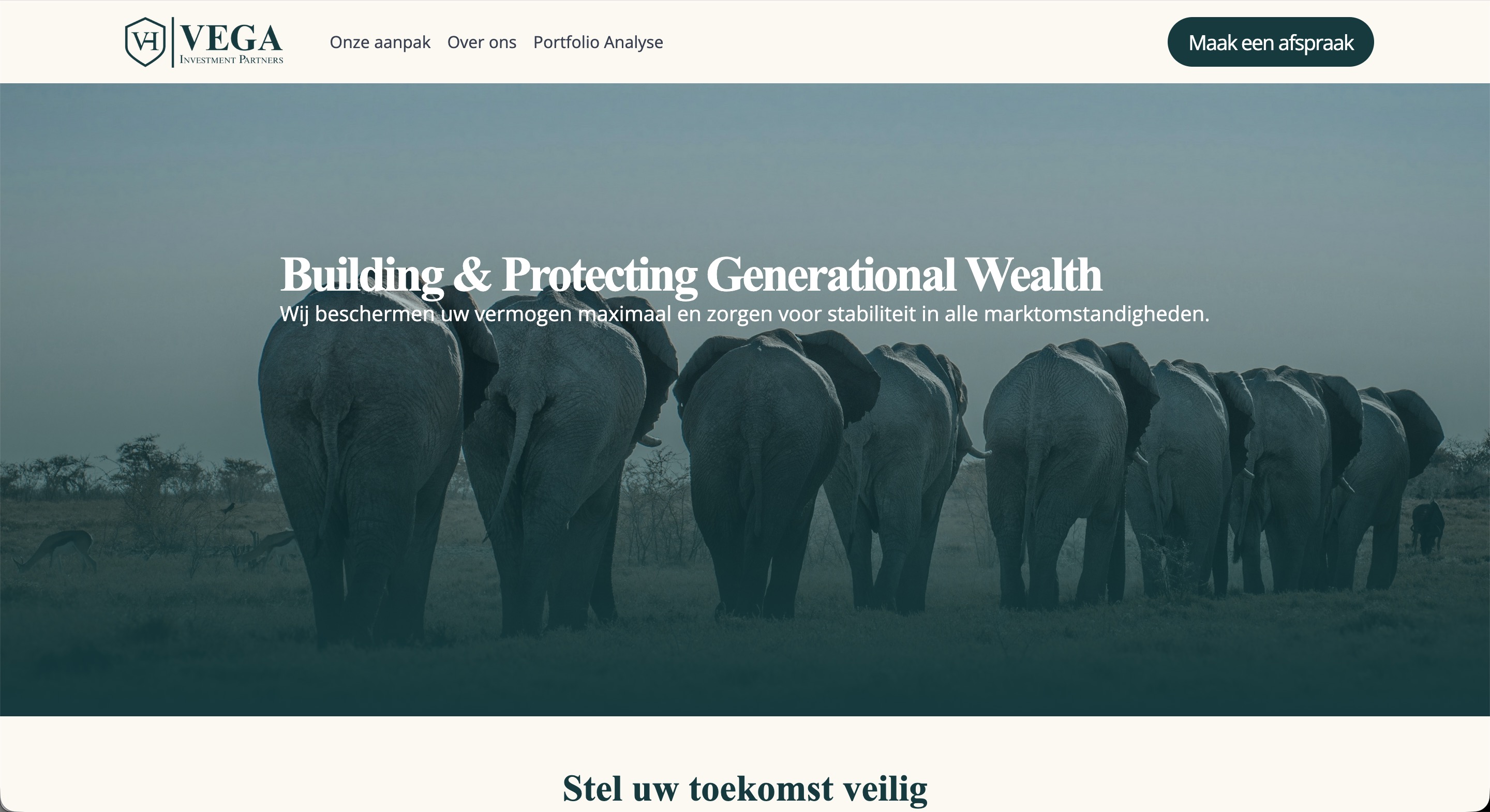 Vega Partners website
